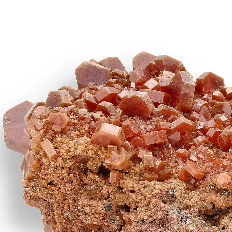 Vanadinite Formation: Collectors Specimen on Natural Rock