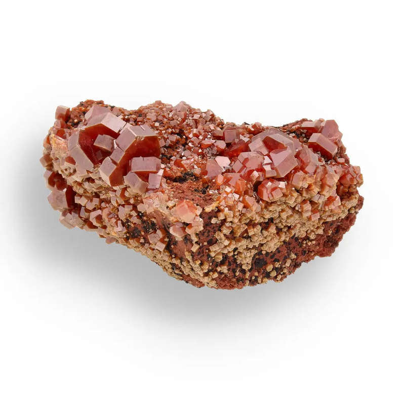 Vanadinite Treasure: Moroccan Desert Mineral Marvel