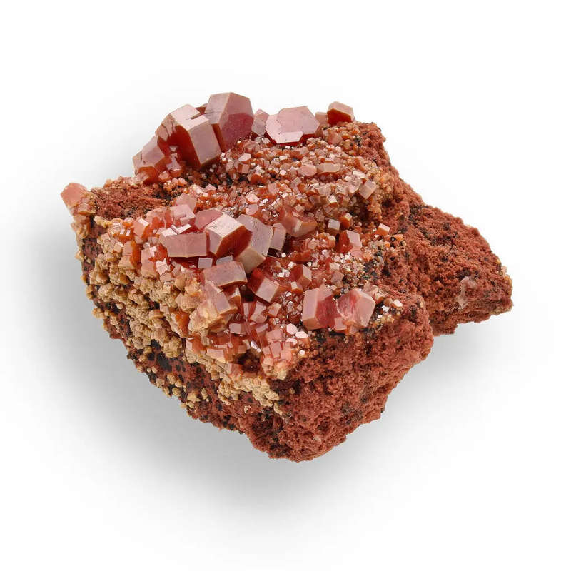 Vanadinite Treasure: Moroccan Desert Mineral Marvel