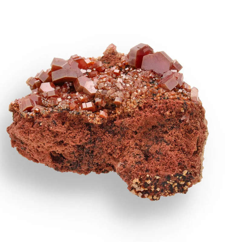 Vanadinite Treasure: Moroccan Desert Mineral Marvel