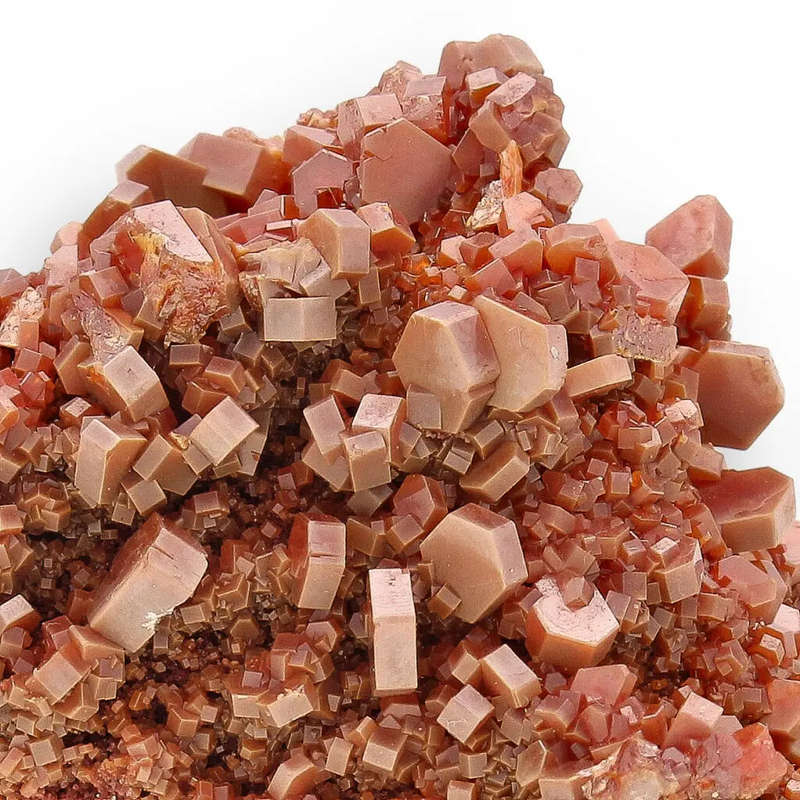 Vanadinite Flame: Lustrous Red Hexagons from Morocco