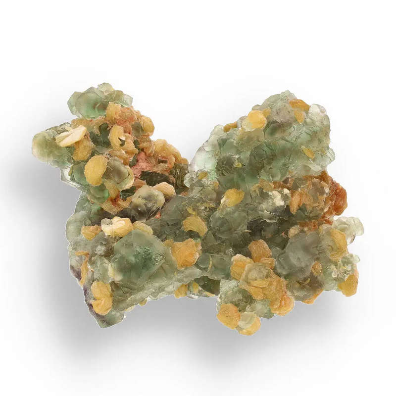 Fluorite and Muscovite Crystal Cluster from Erongo, Namibia