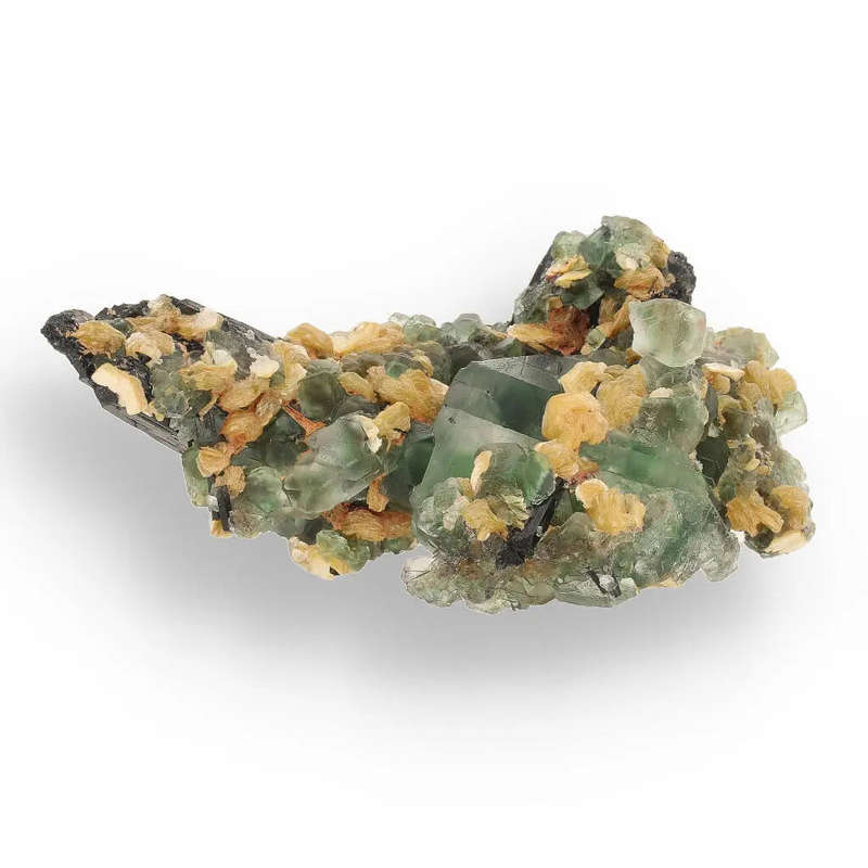 Fluorite, Muscovite and Tourmaline Cluster from Erongo