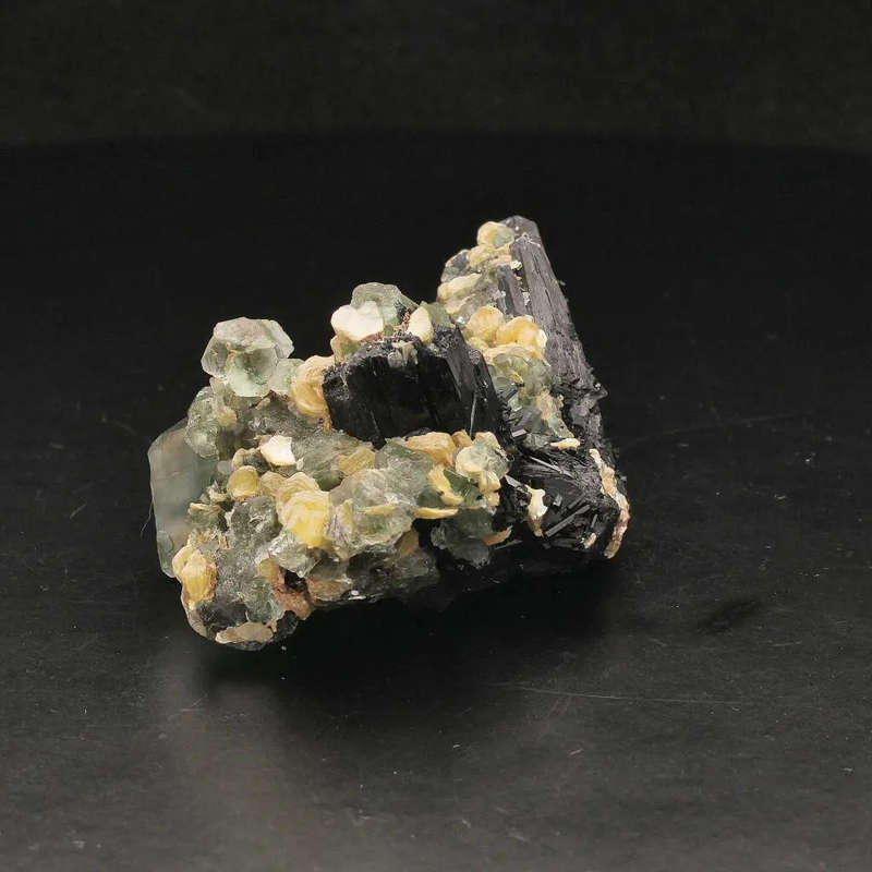 Fluorite, Muscovite and Tourmaline Cluster from Erongo