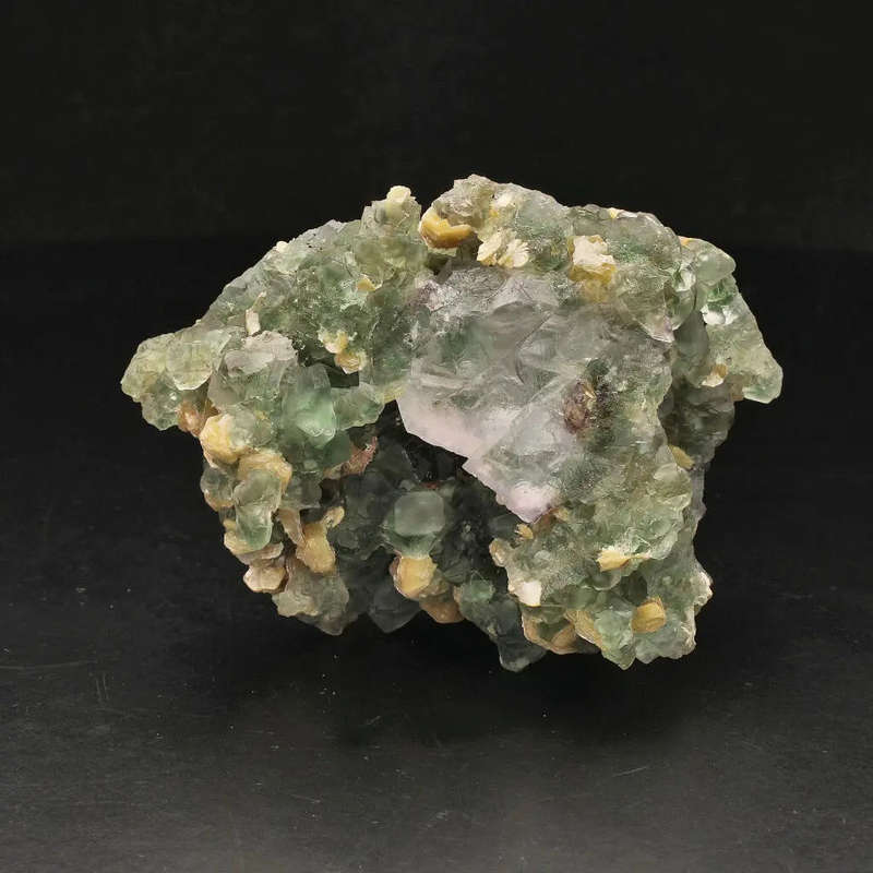 Fluorite and Muscovite Crystal Cluster from Erongo