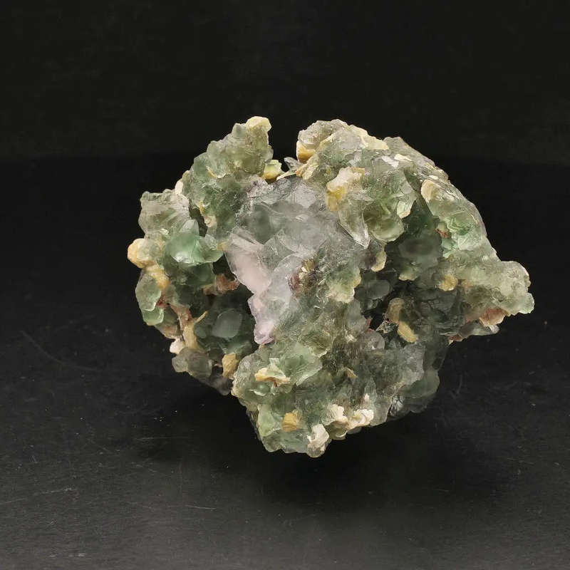 Fluorite and Muscovite Crystal Cluster from Erongo