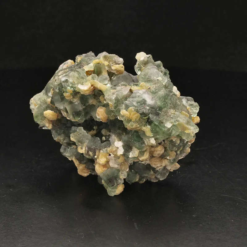 Fluorite and Muscovite Crystal Cluster from Erongo