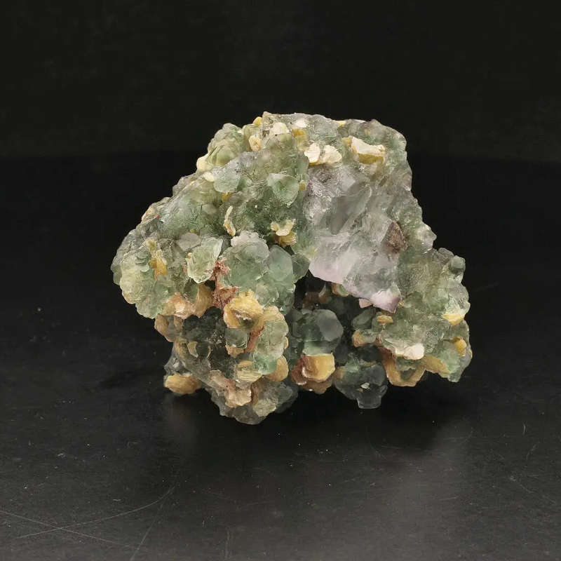 Fluorite and Muscovite Crystal Cluster from Erongo
