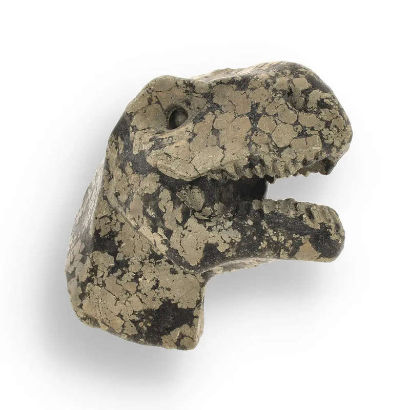 T-Rex Golden Beast: Pyrite Head Carving