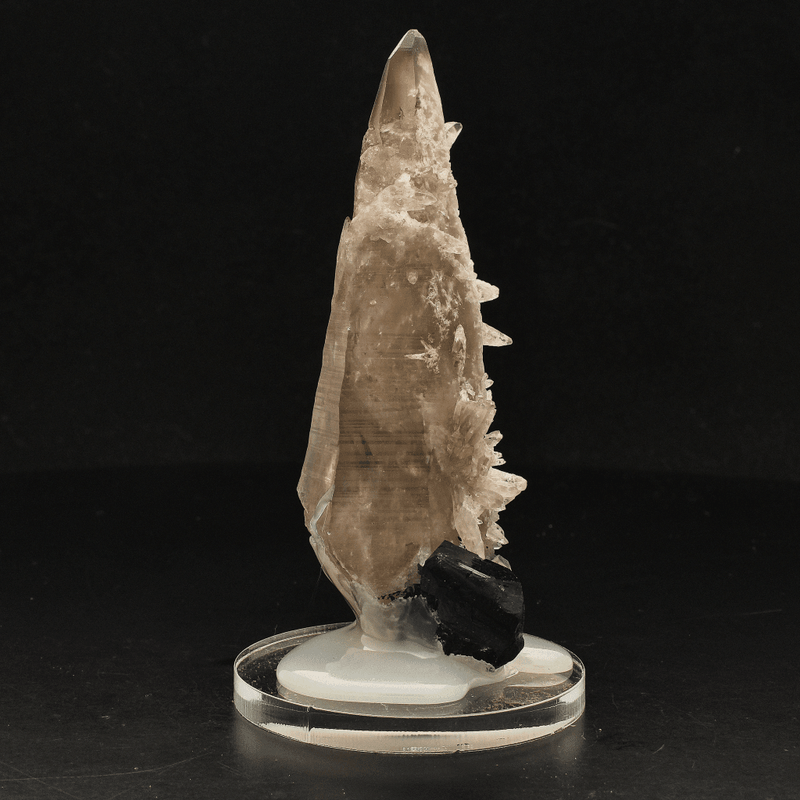 Smoky Quartz with Schorl and Feldspar from Erongo