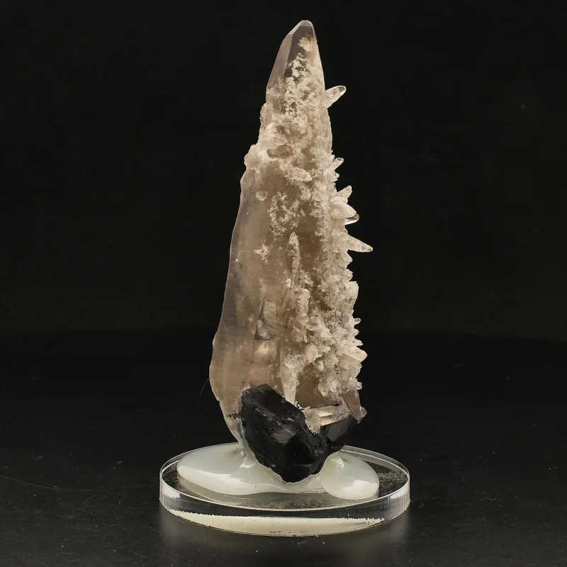 Smoky Quartz with Schorl and Feldspar from Erongo