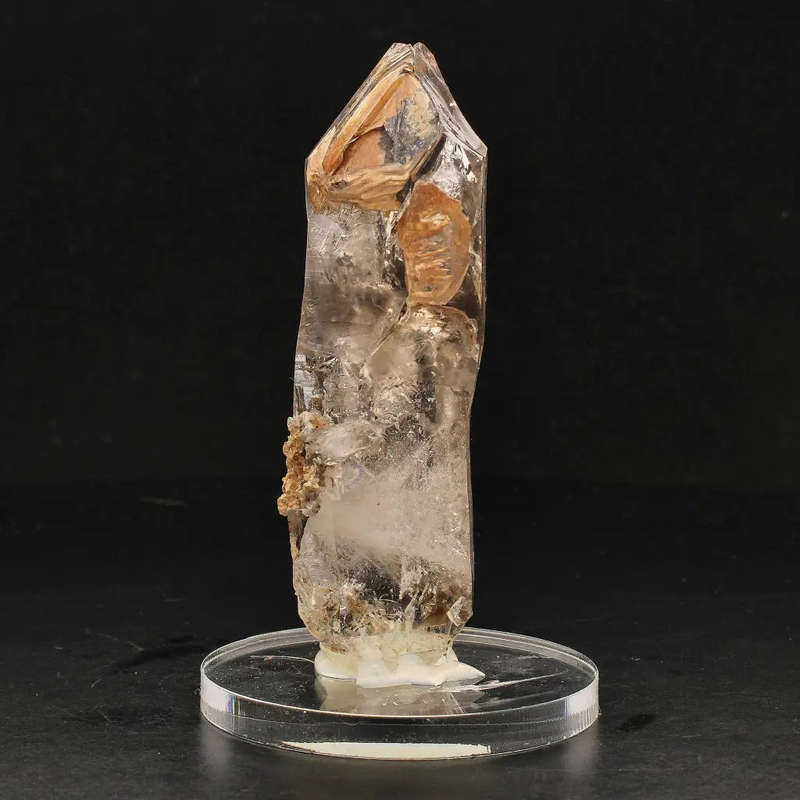 Enhydro Smoky Window Quartz Crystal from Erongo, Namibia