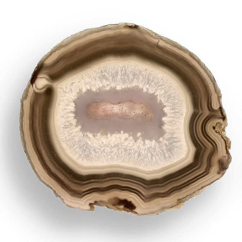 Natural Black Agate Slice  Bold, Dark & Mysterious
