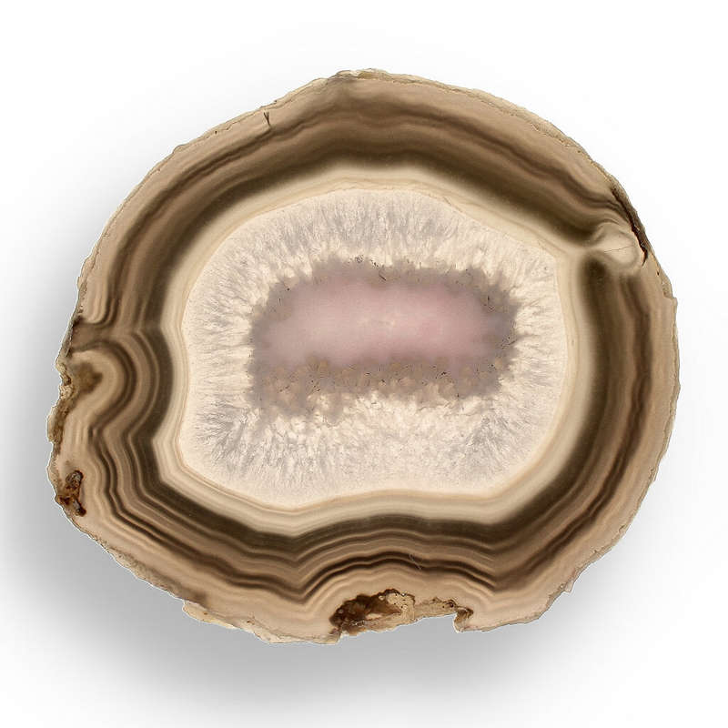 Natural Black Agate Slice  Bold, Dark & Mysterious