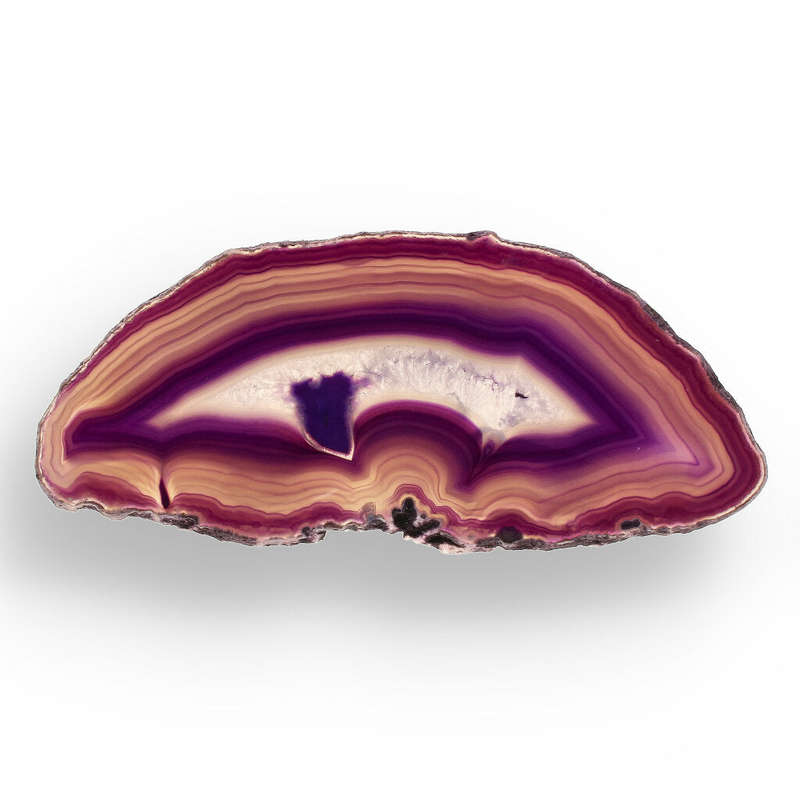 Purple Dyed Agate Slice  Bold, Bright & Beautiful