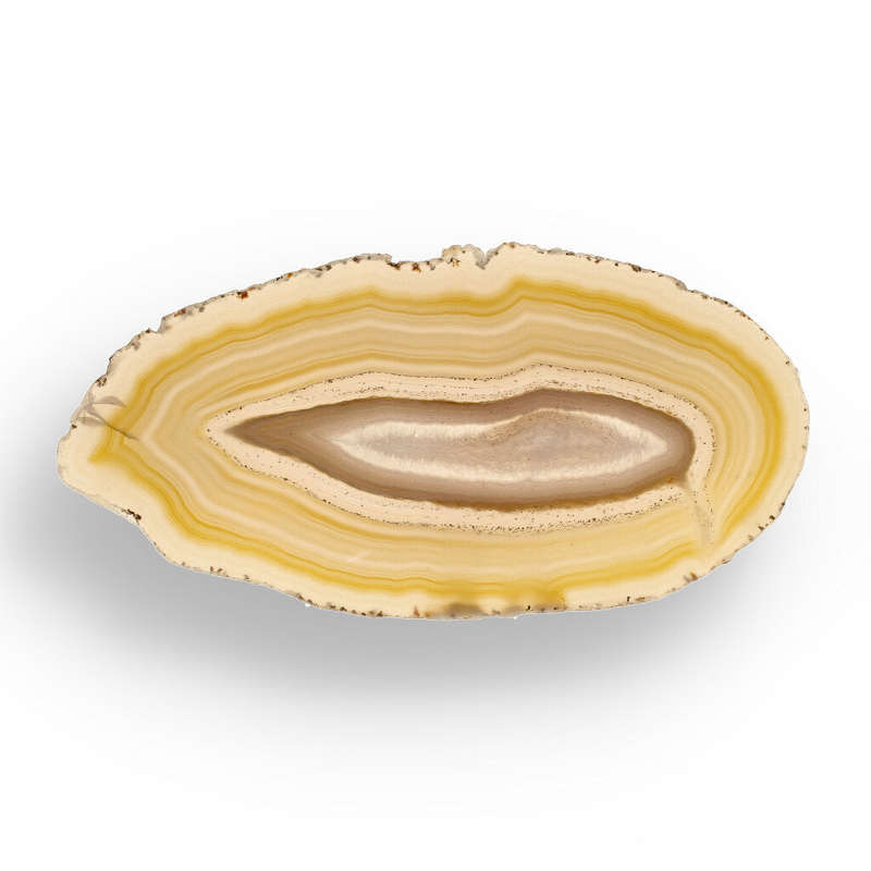 Natural Brown Agate Slice  Warm Tones, Timeless Stone