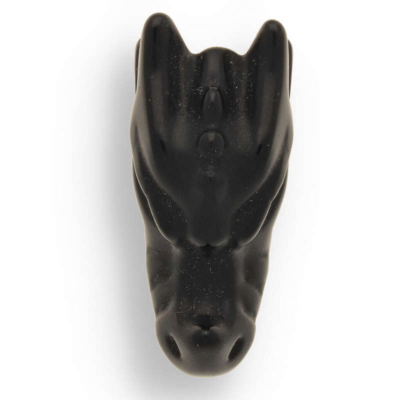 Black Onyx Dragon Head - Shadow Guardian
