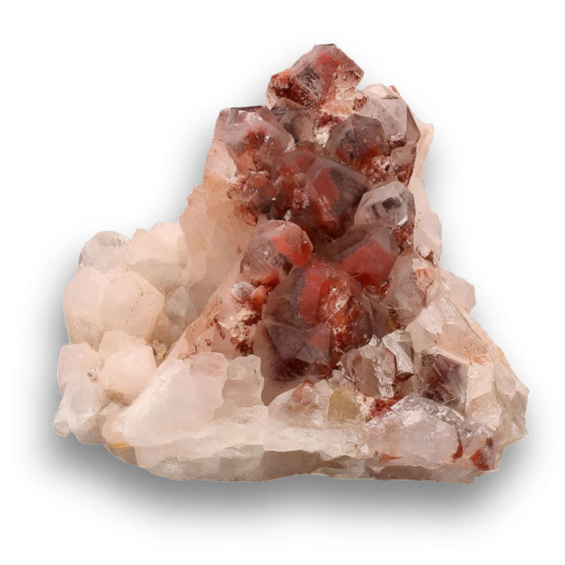 Orange River Hematite Quartz Cluster