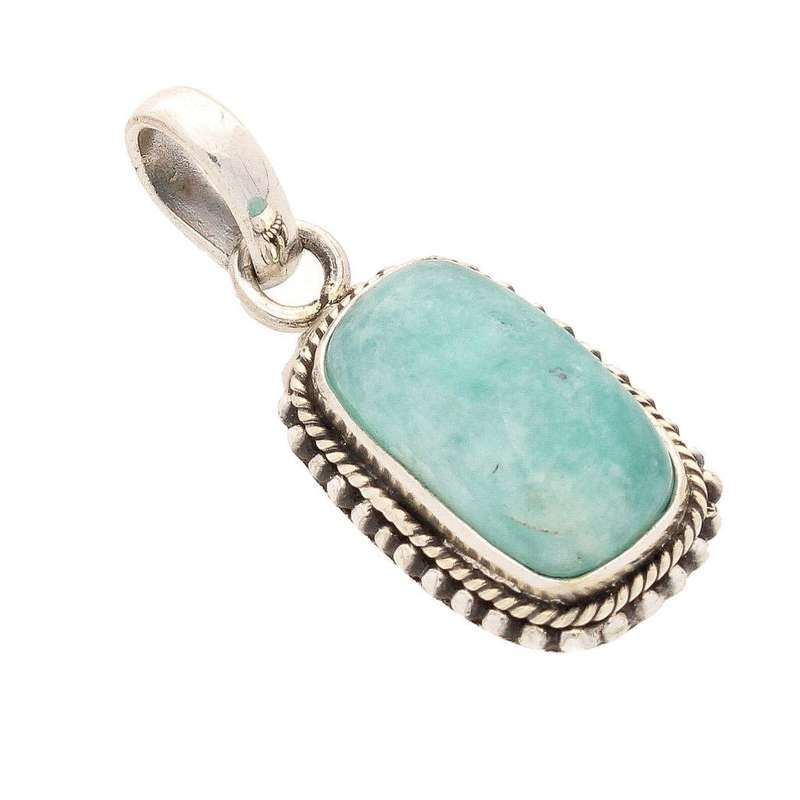 Amazonite Sterling Silver Pendant