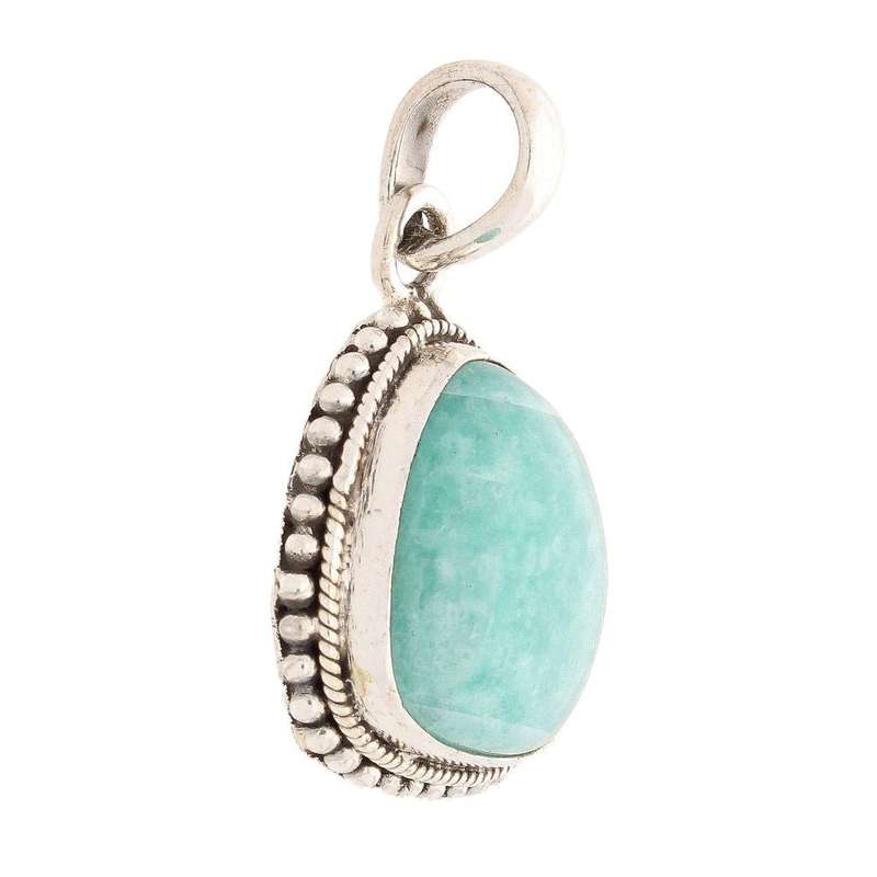 Amazonite Sterling Silver Pendant