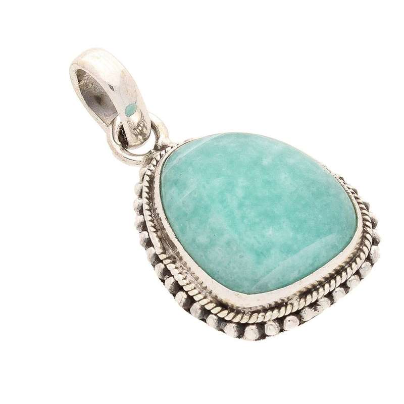 Amazonite Sterling Silver Pendant