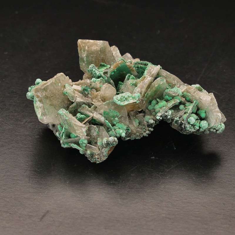 Unique Baryte and Malachite Combo: Shangulowe Mine