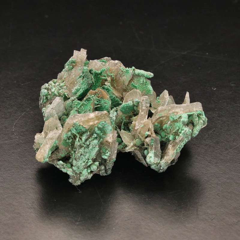 Unique Baryte and Malachite Combo: Shangulowe Mine