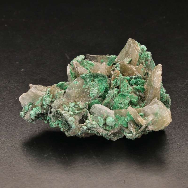Unique Baryte and Malachite Combo: Shangulowe Mine