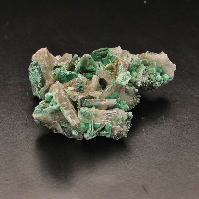 Unique Baryte and Malachite Combo: Shangulowe Mine