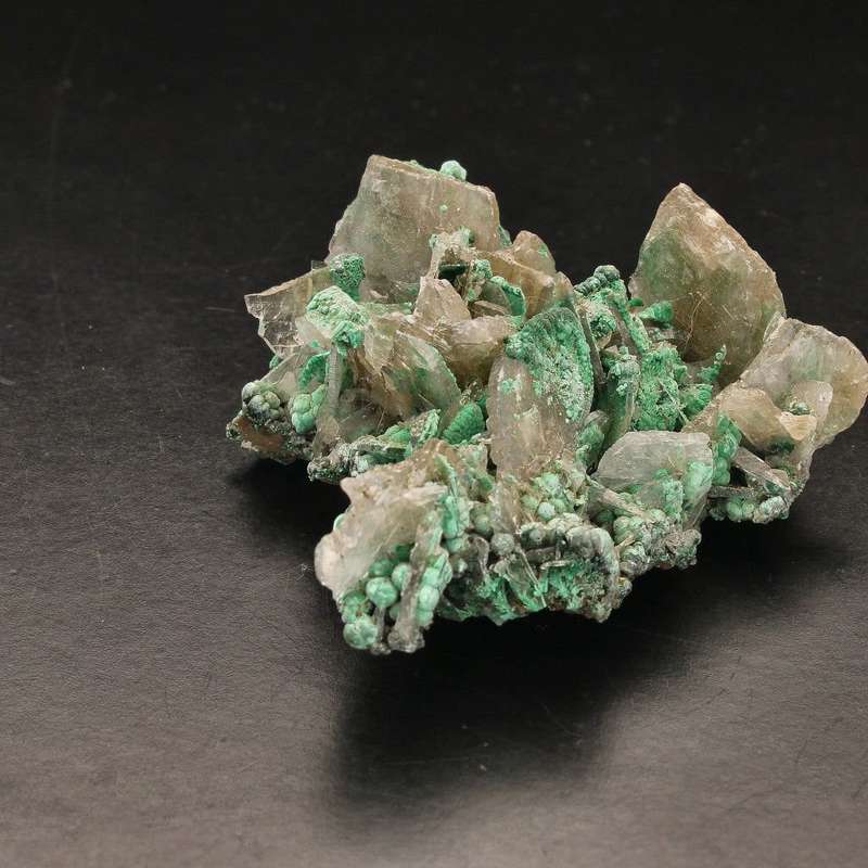 Unique Baryte and Malachite Combo: Shangulowe Mine