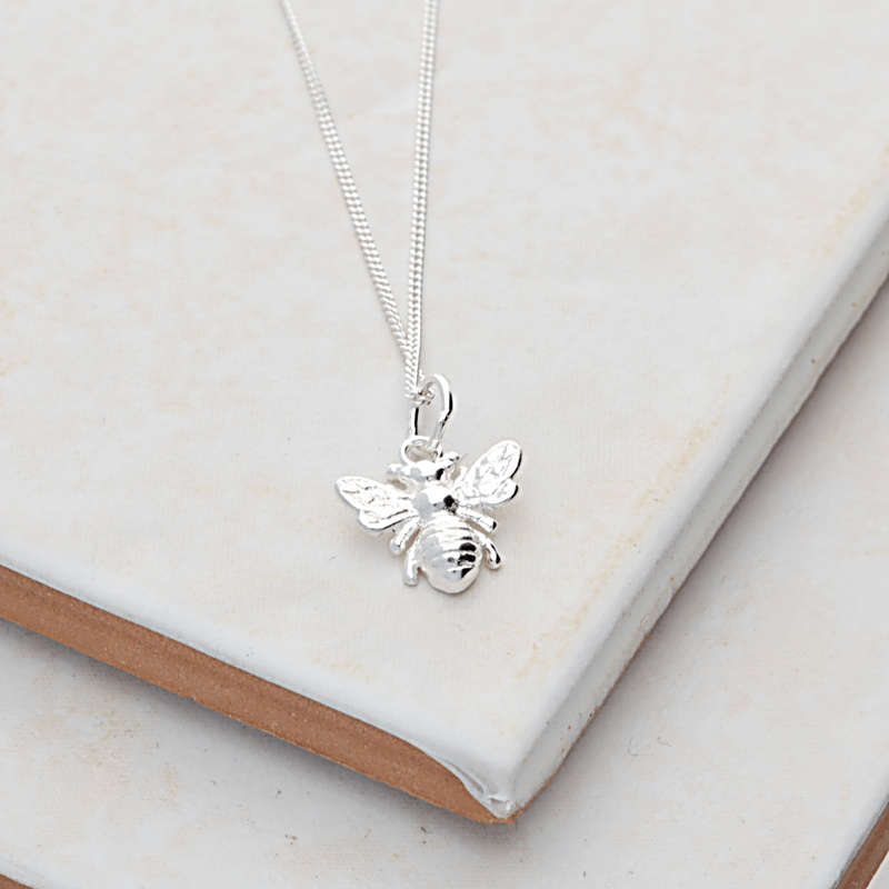 Buzzing Bee Sterling Silver Necklace