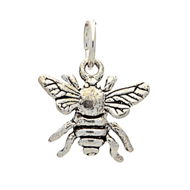 Sweet as Honey: Bee Charm Necklace in Silver