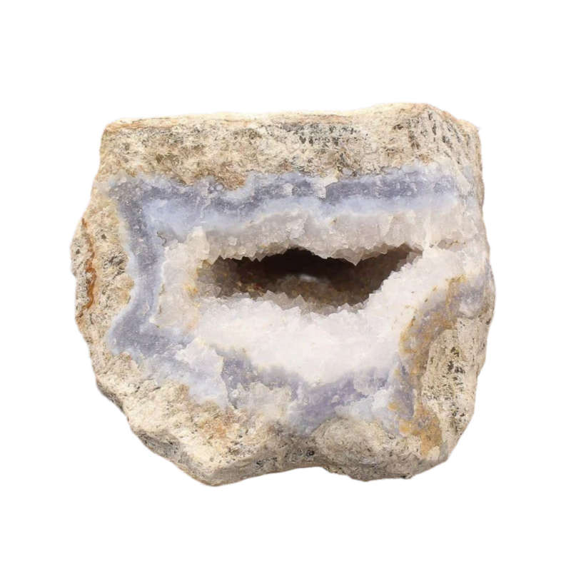Natural Blue Lace Agate Geode