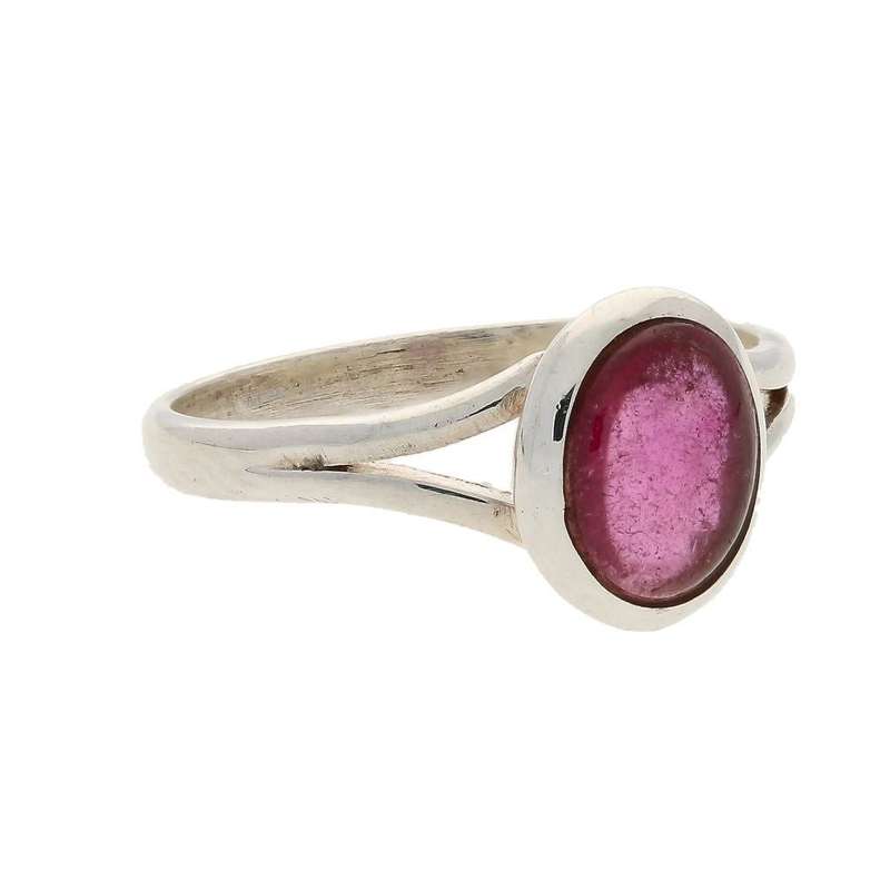 Blushing Beauty Pink Ruby Sterling Silver Ring