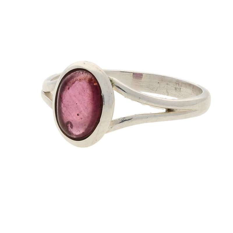Blushing Beauty Pink Ruby Sterling Silver Ring