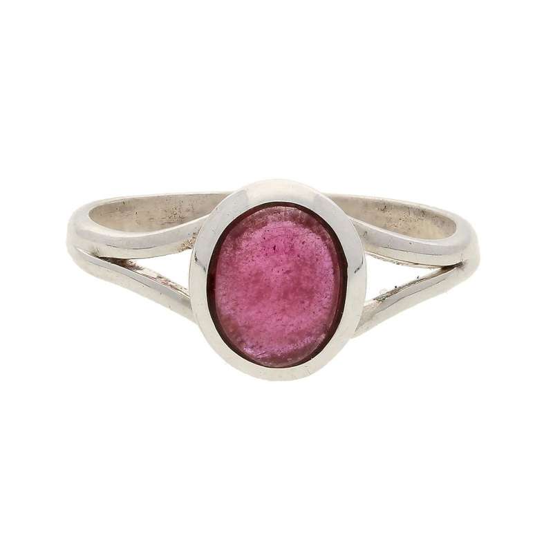 Blushing Beauty Pink Ruby Sterling Silver Ring