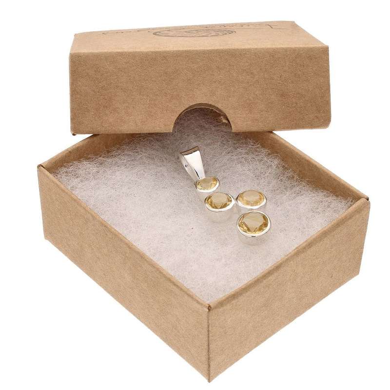 Citrine Sterling Silver Constellation Pendant