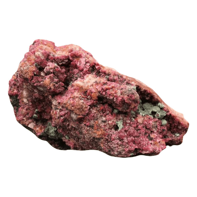 Cobaltoan Calcite with Malacite on Matrix