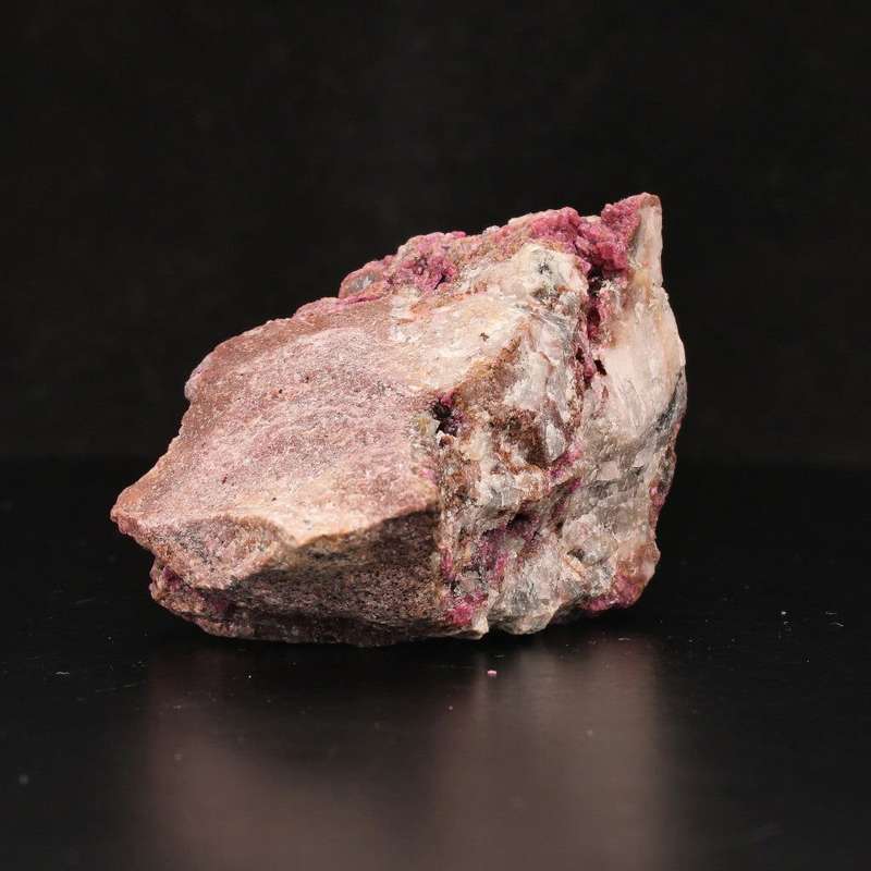 Cobaltoan Calcite with Malacite on Matrix