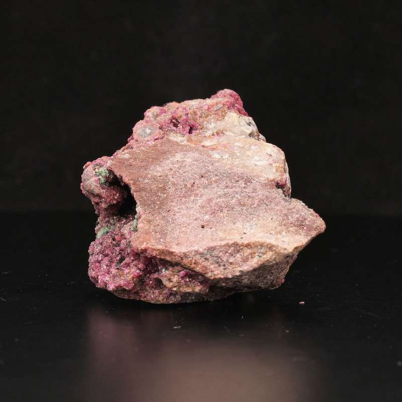 Cobaltoan Calcite with Malacite on Matrix