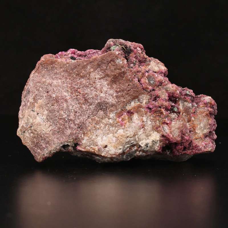 Cobaltoan Calcite with Malacite on Matrix