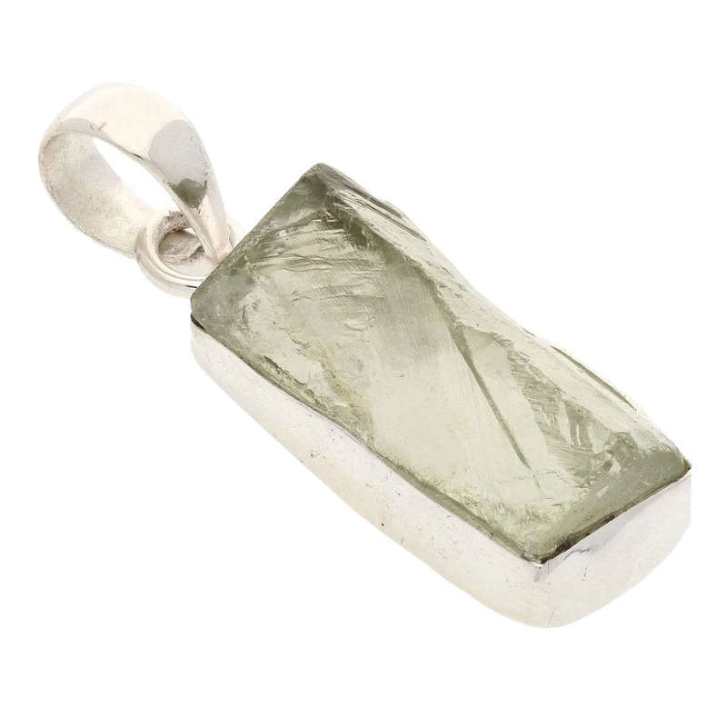 Elemental Aura Rough Prasiolite Necklace
