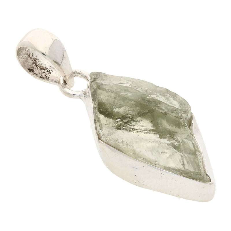 Elemental Aura Rough Prasiolite Necklace