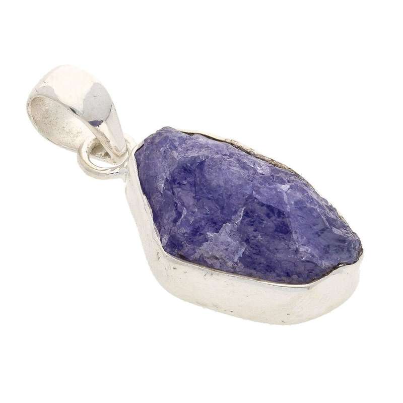 Elemental Aura Rough Tanzanite Necklace