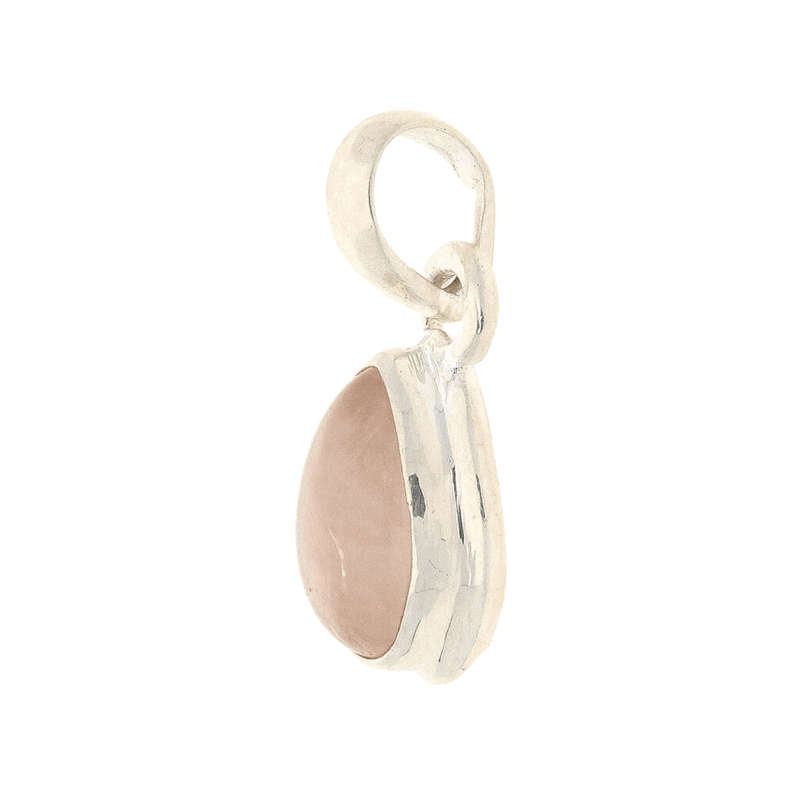 Enchanted Echoes: Rose Quartz Sterling Silver Necklace
