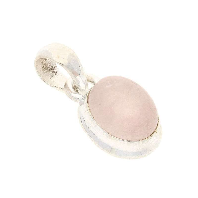 Enchanted Echoes: Rose Quartz Sterling Silver Necklace