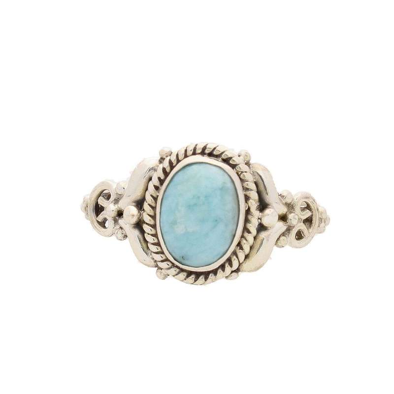 Enduring Grace Sterling Silver Larimar Ring
