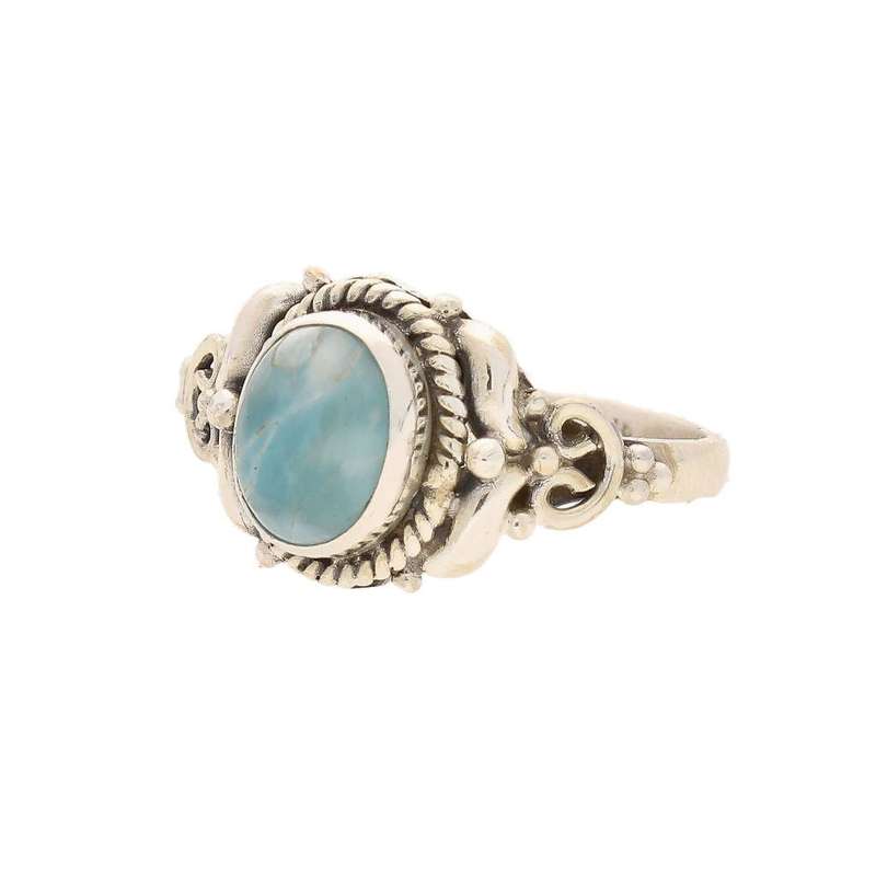 Enduring Grace Sterling Silver Larimar Ring