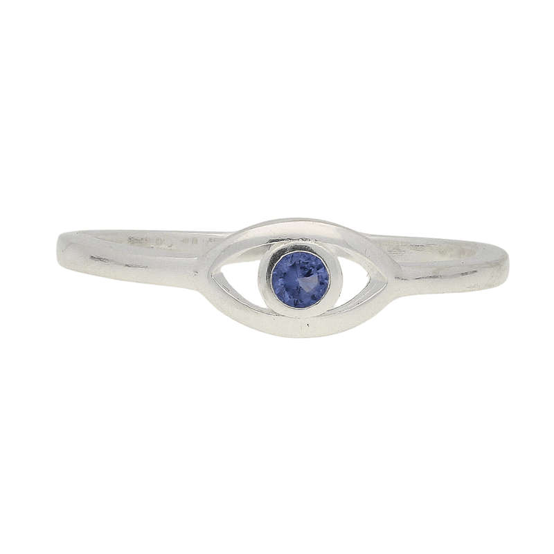 Evil Eye Sterling Silver Ring