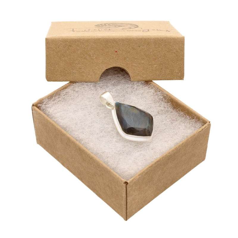 Faceted Labradorite Sterling Silver Necklace